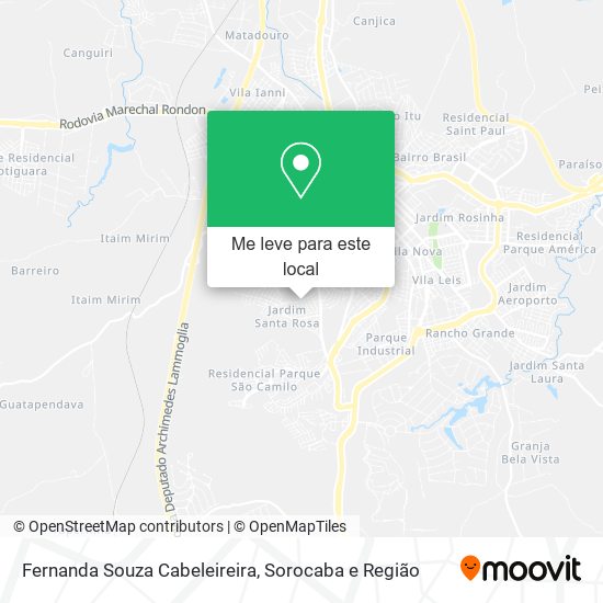 Fernanda Souza Cabeleireira mapa