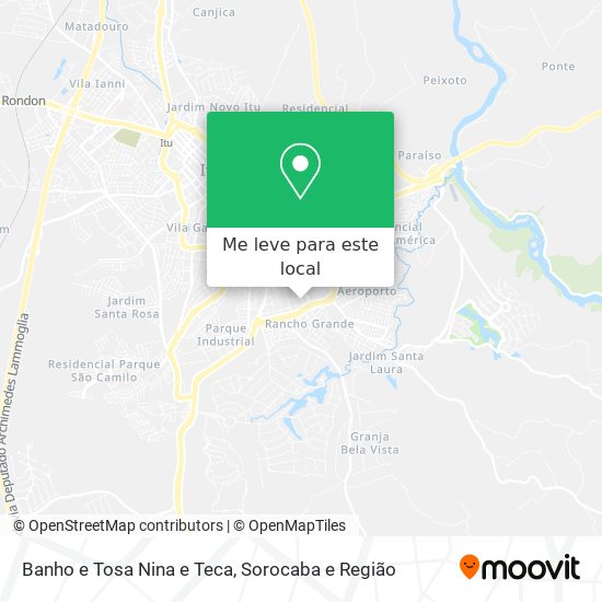 Banho e Tosa Nina e Teca mapa