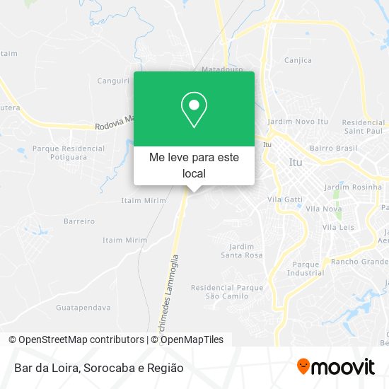 Bar da Loira mapa