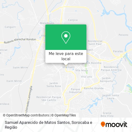 Samuel Aparecido de Matos Santos mapa