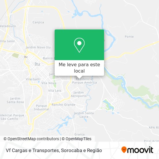 Vf Cargas e Transportes mapa