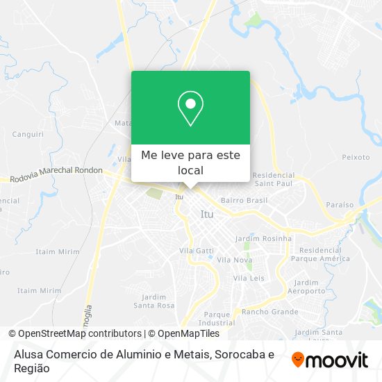 Alusa Comercio de Aluminio e Metais mapa