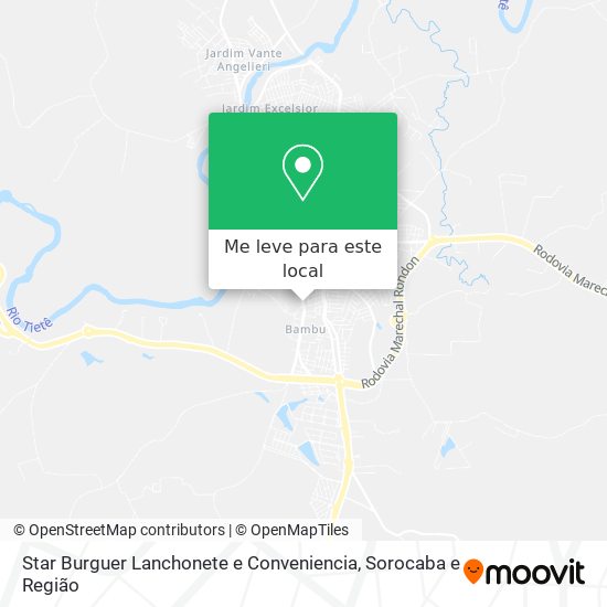 Star Burguer Lanchonete e Conveniencia mapa