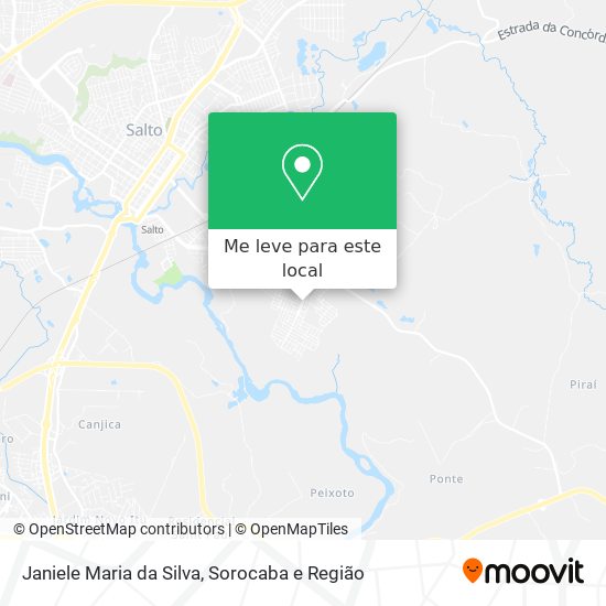 Janiele Maria da Silva mapa