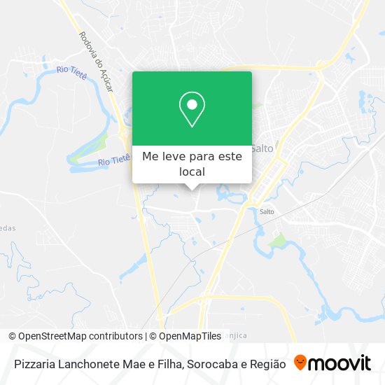 Pizzaria Lanchonete Mae e Filha mapa