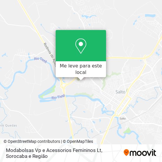 Modabolsas Vp e Acessorios Femininos Lt mapa