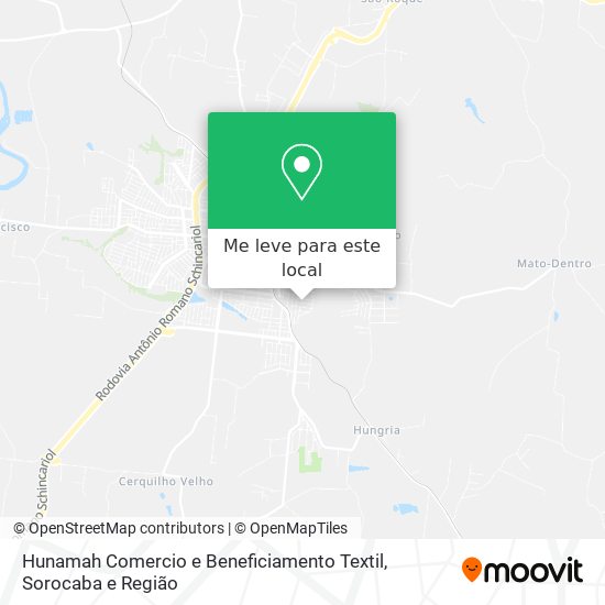 Hunamah Comercio e Beneficiamento Textil mapa