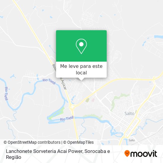 Lanchonete Sorveteria Acai Power mapa