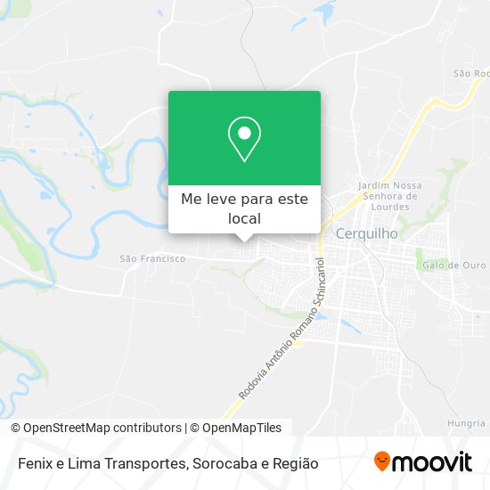 Fenix e Lima Transportes mapa