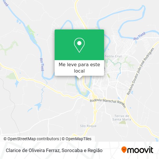 Clarice de Oliveira Ferraz mapa