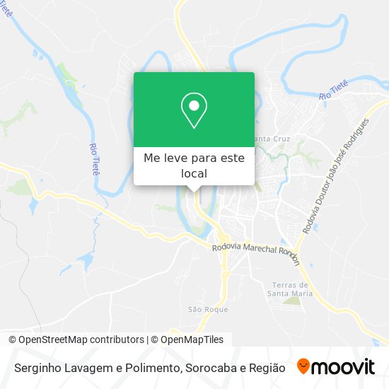 Serginho Lavagem e Polimento mapa