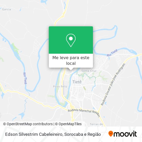 Edson Silvestrim Cabeleireiro mapa