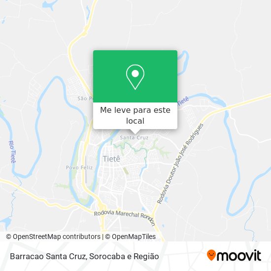 Barracao Santa Cruz mapa