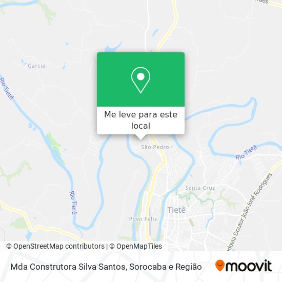 Mda Construtora Silva Santos mapa