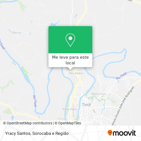 Yracy Santos mapa