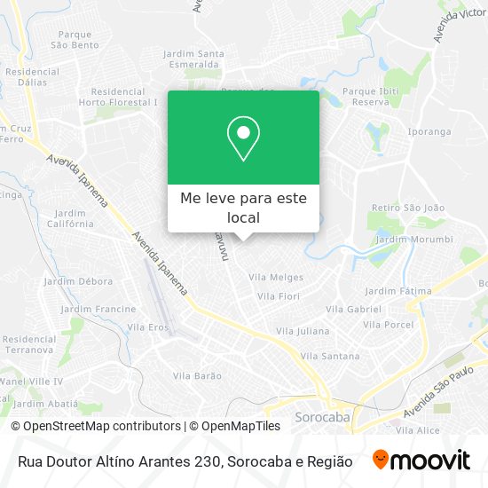 Rua Doutor Altíno Arantes 230 mapa
