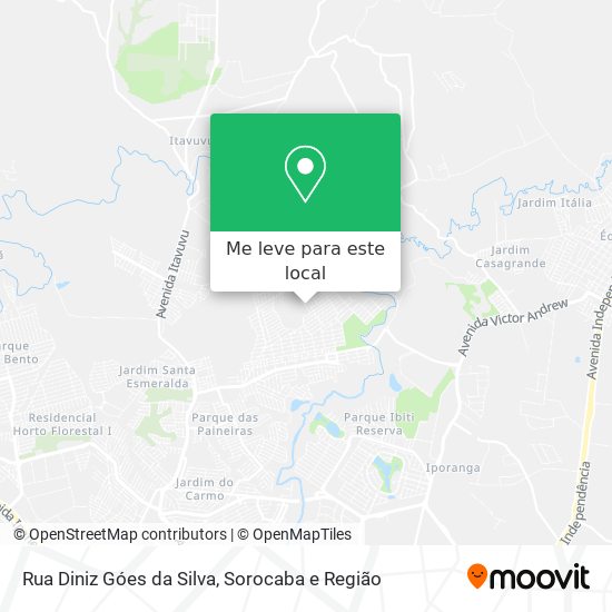 Rua Diniz Góes da Silva mapa
