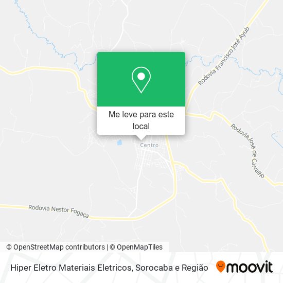 Hiper Eletro Materiais Eletricos mapa