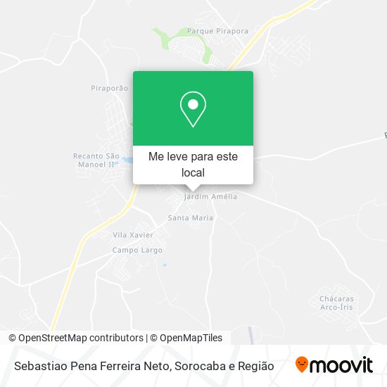 Sebastiao Pena Ferreira Neto mapa