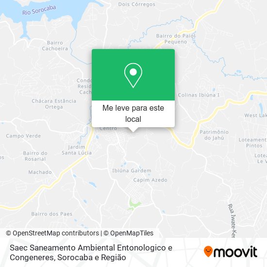 Saec Saneamento Ambiental Entonologico e Congeneres mapa