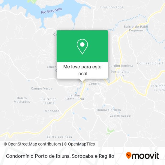 Condomínio Porto de Ibiuna mapa