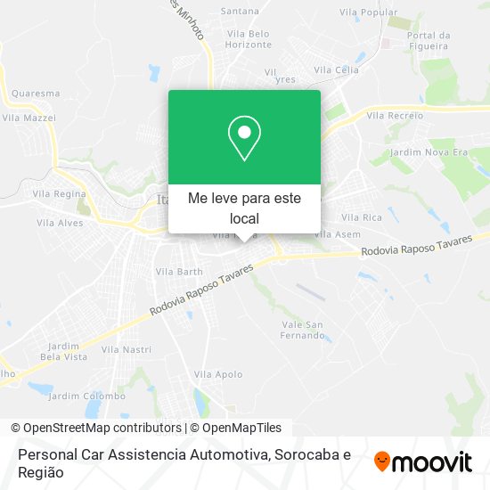 Personal Car Assistencia Automotiva mapa