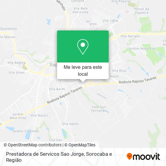 Prestadora de Servicos Sao Jorge mapa