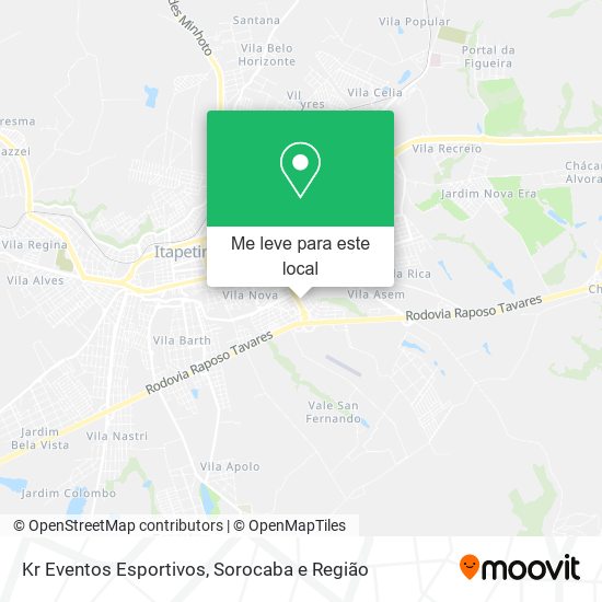 Kr Eventos Esportivos mapa