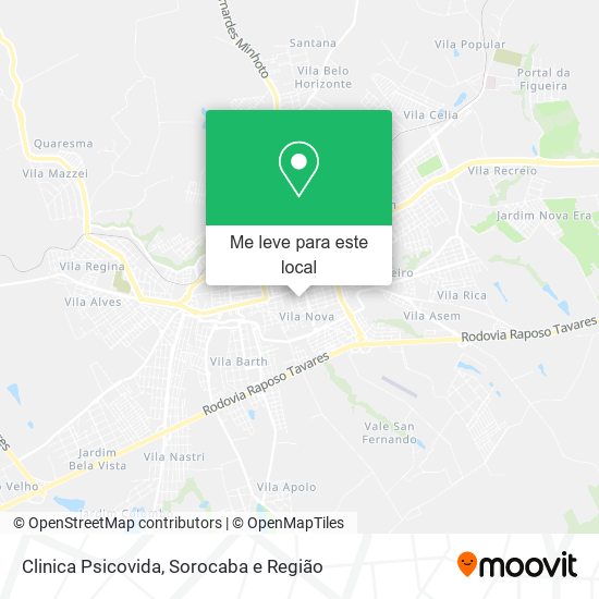 Clinica Psicovida mapa