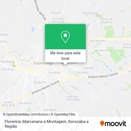 Florencio Marcenaria e Montagem mapa