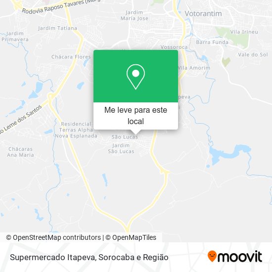 Supermercado Itapeva mapa