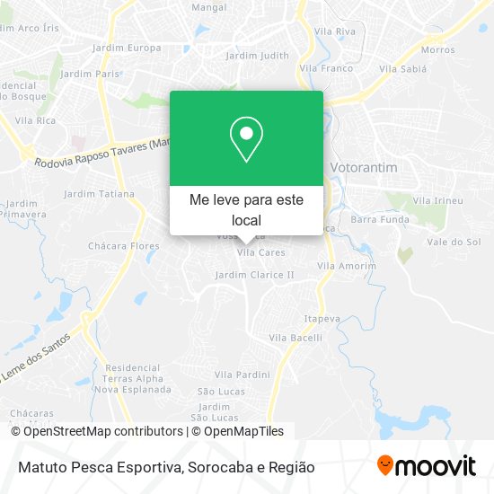 Matuto Pesca Esportiva mapa