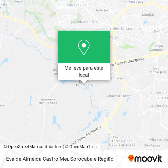 Eva de Almeida Castro Mei mapa