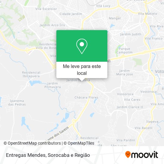 Entregas Mendes mapa