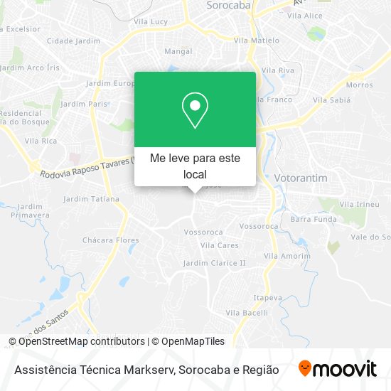 Assistência Técnica Markserv mapa