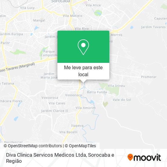 Diva Clinica Servicos Medicos Ltda mapa