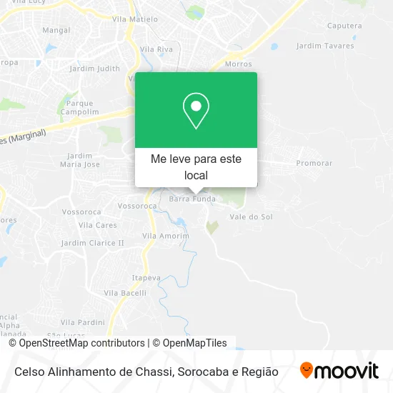 Celso Alinhamento de Chassi mapa