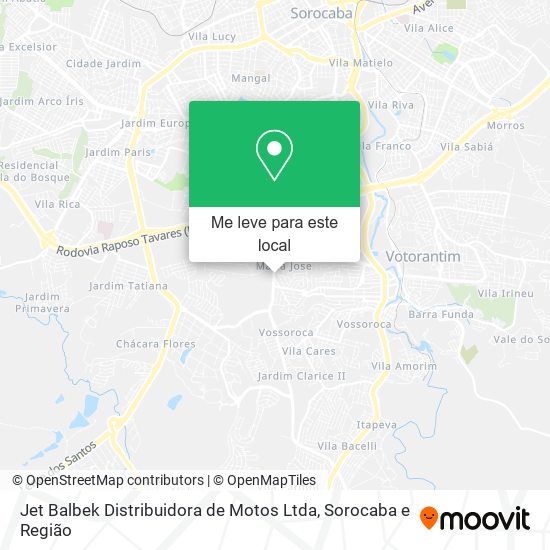 Jet Balbek Distribuidora de Motos Ltda mapa