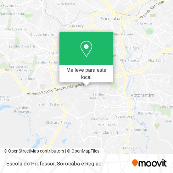 Escola do Professor mapa