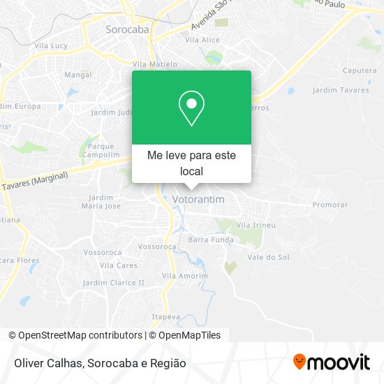 Oliver Calhas mapa