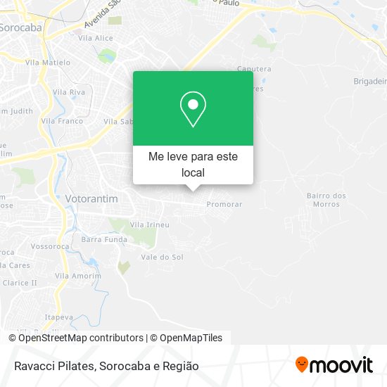 Ravacci Pilates mapa