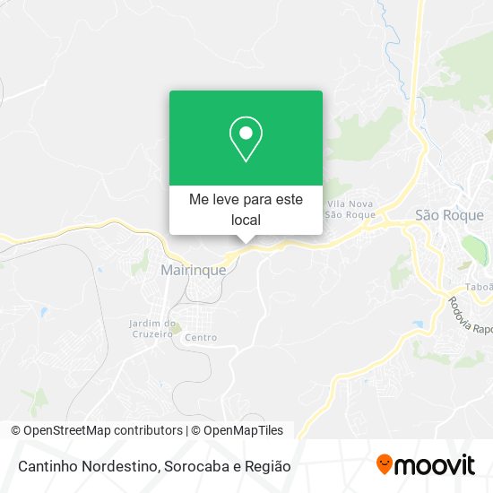 Cantinho Nordestino mapa