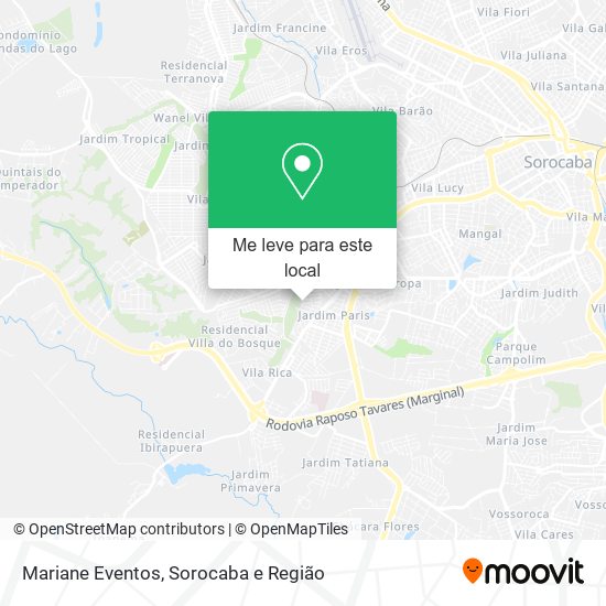 Mariane Eventos mapa