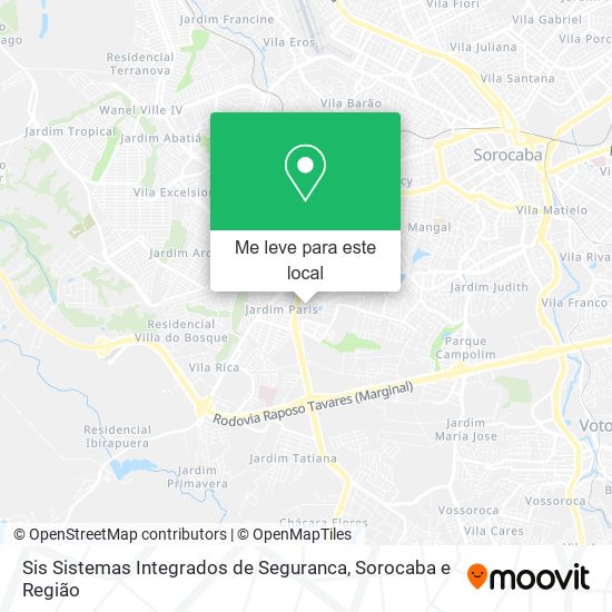 Sis Sistemas Integrados de Seguranca mapa