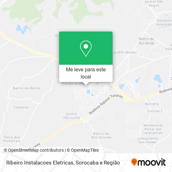 Ribeiro Instalacoes Eletricas mapa