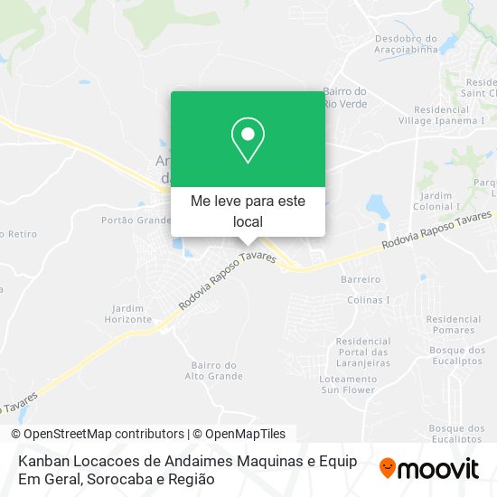 Kanban Locacoes de Andaimes Maquinas e Equip Em Geral mapa