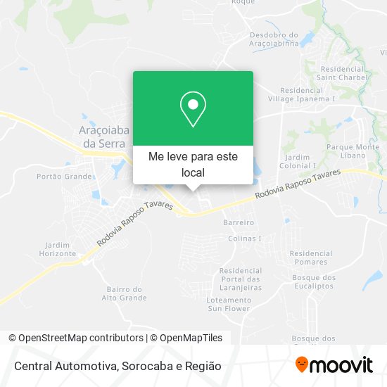 Central Automotiva mapa