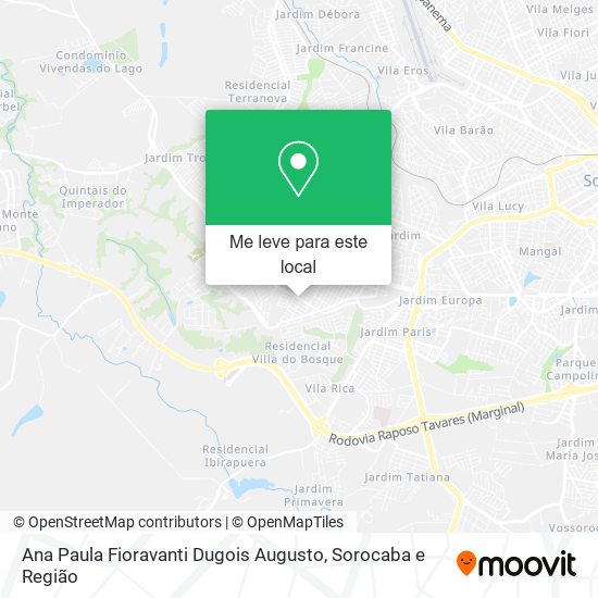 Ana Paula Fioravanti Dugois Augusto mapa