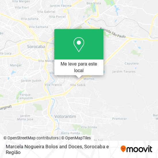 Marcela Nogueira Bolos and Doces mapa