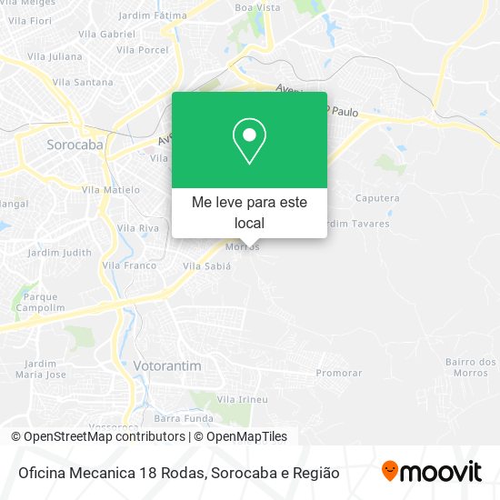 Oficina Mecanica 18 Rodas mapa